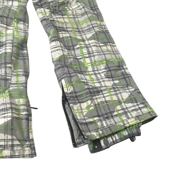 Trilogy Women's Gray Green Plaid Snow Pants / Insulated Ski/Snowboard Pants XXS - Picture 6 of 16